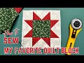 My Favorite STAR Quilt Block in under FIVE Minutes