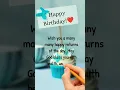 Download Lagu Heart touching birthday wishes message #shorts #happybirthday