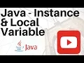 What is the difference between instance variable and local variable avi