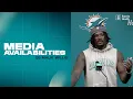 QB Malik Willis meets with the media Miami Dolphins
