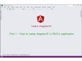 Part 1 - How to setup AngularJS in C application