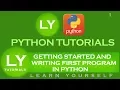 Getting started and writing first program in Python Python tutorials Part 1