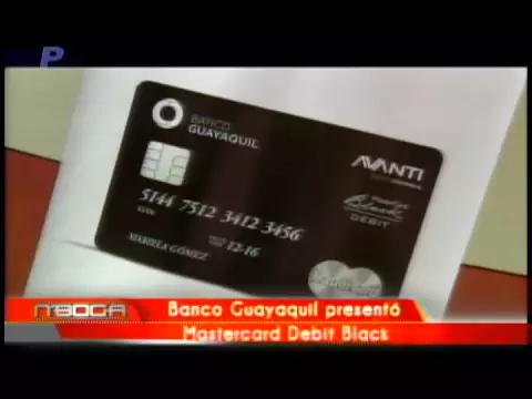 BANCO DE GUAYAQUIL PRESENTO MASTERCARD DEBIT BLACK