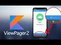 ViewPager2 Swipe View Bottom Circle Indicator Tutorial Kotlin 2020