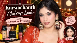 Karwachauth makeup tutorial step by step | Drugstore Makeup That’s Worth Every Penny! 💄✨