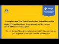 Tata Data Visualization Virtual Internship Dashboard