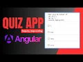 Angular Project from scratch Quiz App with source code