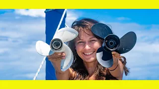 Which Propeller is BEST! Comparison video. Sailing Indonesia (Learning By Doing Ep 108)