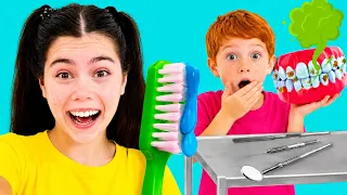 Nastya Belajar Menjaga Gigi dan Kebiasaan Baik untuk Anak-anak