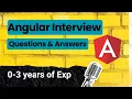 Angular Interview Question With Answers for 0-3 Years Experience