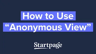 How To Use Anonymous View 