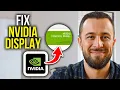 How To Fix NVIDIA Control Panel Display Settings Missing Not Showing Up