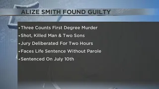 Alize Smith convicted in 2021 murders of Andrew Hintt and his two sons
