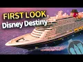 Download Lagu FIRST LOOK at Disney's NEW Cruise Ship -- Disney Destiny