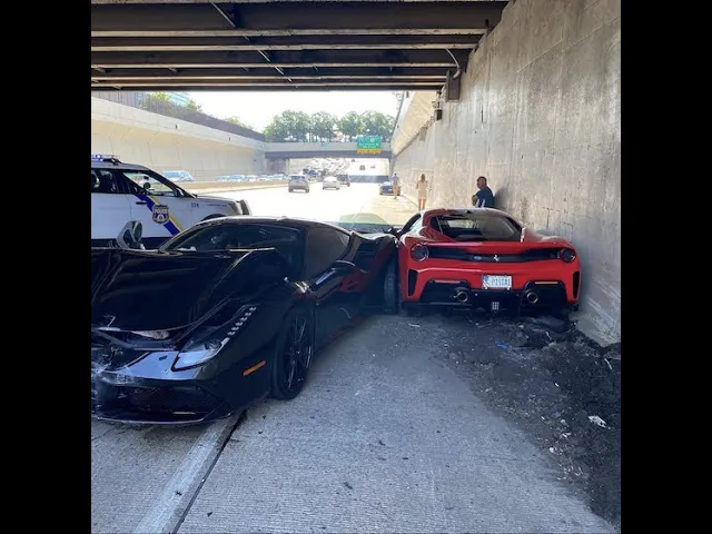 Watch Three Ferraris Smash Into Each Other During a Philadelphia ...