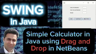 Simple Calculator in Java Using Drag and Drop in NetBeans