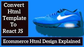 How to convert HTML template to React js Reactjs Tutorial
