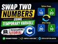 Swap Two Numbers in C Using Temporary Variable C Programming Tutorial