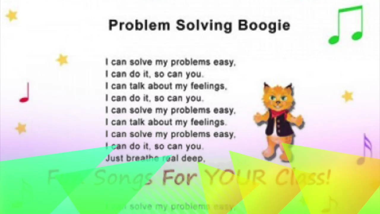 Problem Solving Boogie Song Preschool Fun Learning Music