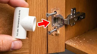 Wise Carpenters Shared This Secret! 3 Genius Door Hinge Repair Tricks