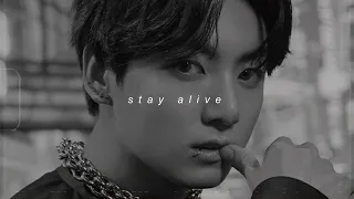 jungkook stay alive slowed reverb 