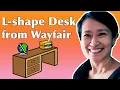 How to assemble Wayfair L-Shaped Desk Unboxing and Assembling Wayfair Corner or L-Shape Desk