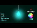 CSS Animation Effects - Amazing Glow Light Effect using Pure Html and CSS