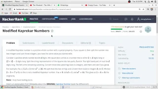Modified Kaprekar Number Hacker Rank Solution in C Programming