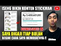 Download Lagu Rahasia Baru‼️Cara Saya Gajian Jutaan/Bulan dari Konten Stickman di Youtube - Begini Cara Membuatnya