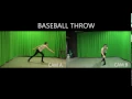 Baseball Throw Reference