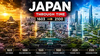 Japan Through Time 1603 2100 Tokyo Evolution Time Lapse in 8K R History Future