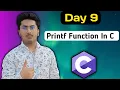 Printf Function In C Programming Language in Hindi - C Tutorial in Hindi