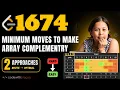 Minimum Moves to Make Array Complementary Leetcode 1674 Super Simplified Diff Array Prefix Sum