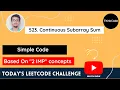 Leetcode 523 Continuous Subarray Sum Hindi