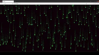 ASMR Programming - Simulating Matrix Rain with P5js in a rainy night