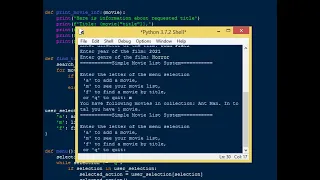 Simple Movie List System using Python