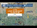 Weekend freeway construction happening around the Valley