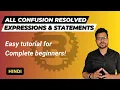 Expressions vs Statements in Rust language for Beginners Rust Tutorial 2023 in Hindi