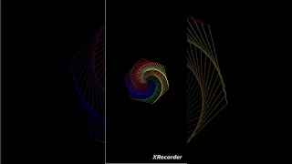 Amazing Rainbow Benzene graphics using python turtle