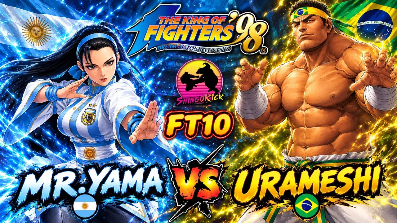🔥Destrucción Total 👺🔥🇦🇷Mr.Yama🇦🇷 🆚 🇧🇷Roberto Urameshi🇧🇷 FT10 #kof98