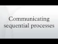 Communicating sequential processes