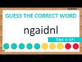 Scrambled Word Game Can You Unscramble These Words 7 Letters
