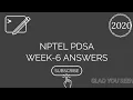 WEEK-6 ASSIGNMENT ANSWERS NPTEL PROGRAMMING AND DATA STRUCTURES USING PYTHON 2020 JAN-MAR