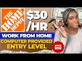 Make 1 HOME DEPOT REMOTE JOBS ENTRY LEVEL WORK FROM HOME JOBS
