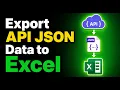 How to EXPORT API JSON Data to EXCEL using Pandas Step by Step