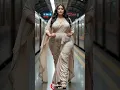 Download Lagu Elegance on the Metro Platform | Saree Style Goals #SareeFashion #ElegantStyle #CurvyQueen