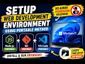 How to Install Node js Git VS Code on Windows 11 Portable No Admin Setup 2026