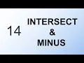 INTERSECT MINUS