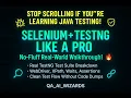 INSANE TestNG Selenium JAVA Automation Breakdown URL Title XPath Assert WebDriverWait