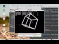 Pygame 3D rendering and matrix rotation demo No OpenGL
